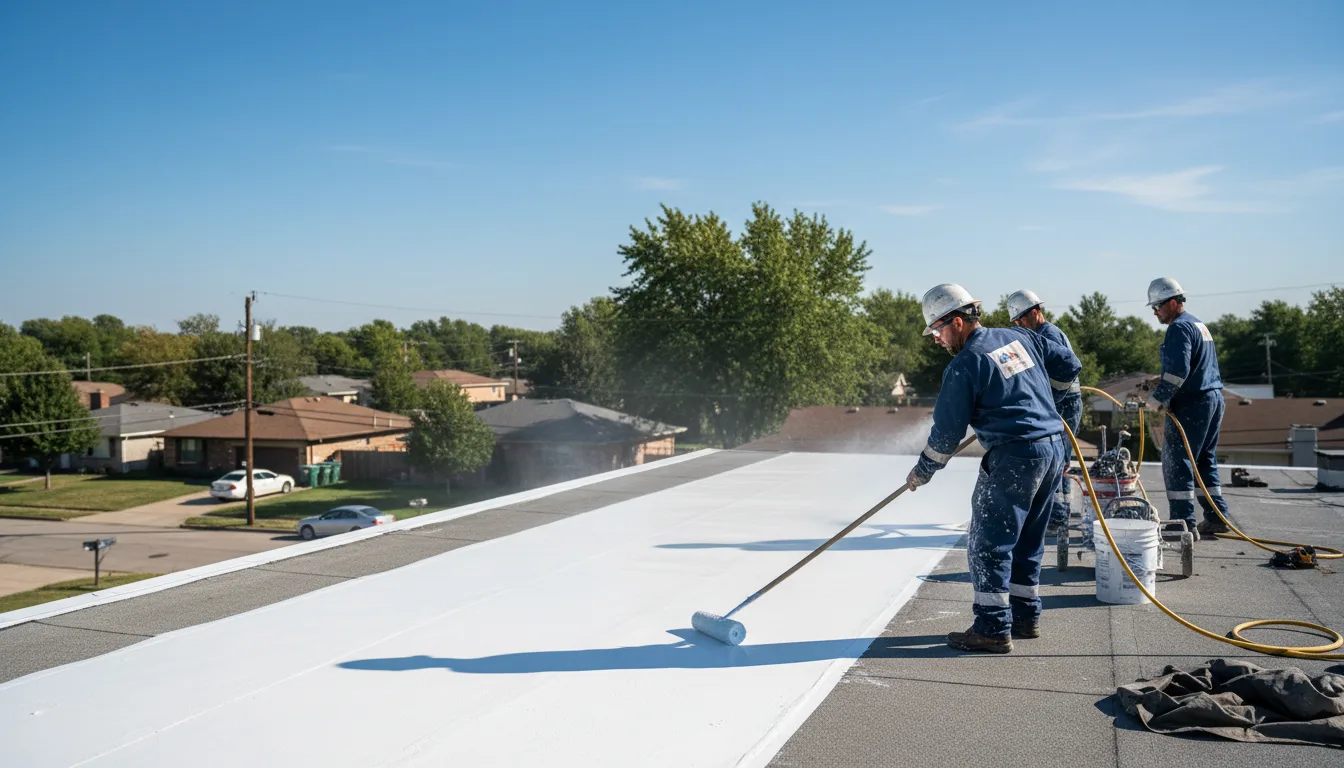 Commercial roof coating in Camp, AR near me